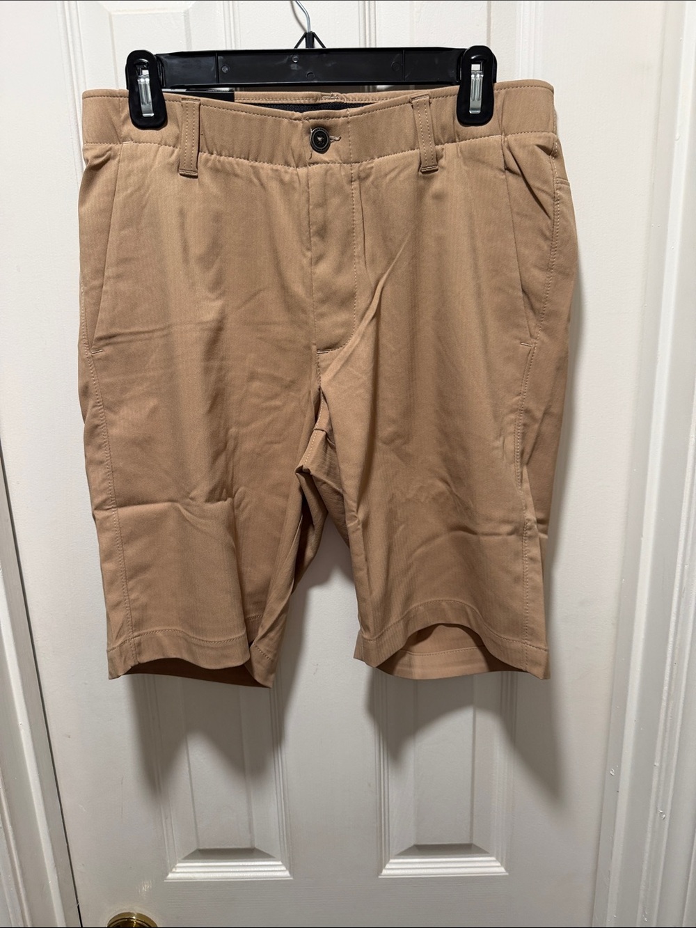 Under Armour Men's Flat-Front Khaki Performance Shorts